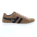 S[ Gola Equipe Suede CMA495 Mens Brown Suede Lace Up Lifestyle Sneakers Shoes 7 Y