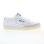 リーボック Reebok Club C 85 Prince Mens White Leather Lace Up Lifestyle Sneakers Shoes メンズ