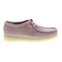 クラークス Clarks Wallabee 26165558 Womens Pink Nubuck Oxfords Lace Ups Casual Shoes レディース