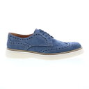 ブルーノマリ Bruno Magli Salento BM2SLNM11 Mens Blue Nubuck Oxfords Wingtip Brogue Shoes 8 メンズ