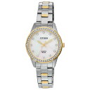 シチズン Citizen Womens 30mm White Dial Quartz Watch ER0224-51D レディース