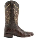 Ferrini Jesse Alligator Square Toe Cowboy Mens Brown Casual Boots 43593-09 Y