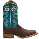 ジャスティン Justin Boots Caddo Square Toe Cowboy Mens Blue Brown Casual Boots BR742 メンズ