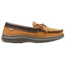 G@X L.B. Evans Atlin Boa Moccasin Mens Brown Casual Slippers 1131 Y