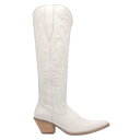 ディンゴ Dingo Raisin Kane Snip Toe Cowboy Womens White Casual Boots DI167-100 レディース