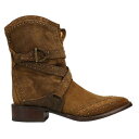 ルケーシー Lucchese Bianca Studded Round Toe Cowboy Booties Womens Brown Casual Boots BL701 レディース