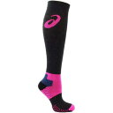 AVbNX ASICS Compression Wool Knee High Socks Womens Grey Pink Athletic ZK2462-0273 fB[X