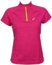 アシックス ASICS Speed Inner Muscle Short Sleeve HalfZip Pullover Womens Pink Casual Outerw レディース