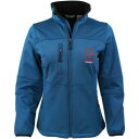 SHOEBACCA Soft Shell Jacket Womens Blue Casual Athletic Outerwear 8250-TL-SB fB[X