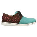 ジャスティン ジャスティン Justin Boots CacTie Lace Up Womens Blue Flats Casual JL141 レディース