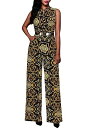 Pink Queen Womens Elegant Vestidos Dress Gold Jumpsuits Rompers Golden Large レディース