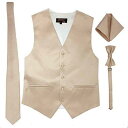 Spencer J 039 s Men 039 s Formal Tuxedo Suit Vest Tie Bowtie and Pocket Square 4 Piece メンズ