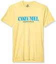 Marky G Apparel Mens Cozumel Graphic Premium Fitted Suided V-Neck Cozumel/Banana メンズ