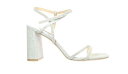 バッジリーミシュカ Badgley Mischka Womens Rebekah Silver Ankle Strap Heels Size 6.5 (4709386) レディース