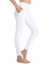 Zeronic High Waist Yoga Pants with Pockets Tummy Control for Women 4 Way Stretch レディース