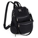 UTO Women Backpack Purse Waterproof Nylon Convertible Ladies Rucksack Shoulder レディース