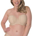 カービーケイト Curvy Kate Womens Luxe Strapless Bra Biscotti 34DD Beige レディース