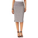 INC NEW Women's Heather Gray Printed Knit Pull On Straight Pencil Skirt XS TEDO fB[X