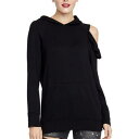 Rachel Roy レイチェルロイ RACHEL ROY NEW Women's Black Cold-shoulder Fleece-lined Sweatshirt Top XS TEDO レディース