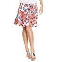 Inc INC NEW Women's Pink Multi Floral Print Scuba Flare A-Line Skirt 8 TEDO fB[X