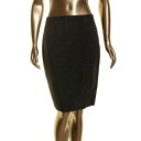 Le Suit LE SUIT NEW Women's Black Petite Metallic Back Zip Straight Pencil Skirt 2P TEDO fB[X