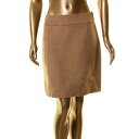 Weekend Maxmara EC[NGh WEEKEND MAXMARA NEW Women's Brown Maesa Wool-blend A-Line Skirt 4 TEDO fB[X
