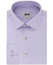 ケネスコール Kenneth Cole Men 039 s Slim Fit Stripes Cuff Dress Shirt Purple Size 16 メンズ