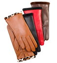 Charter Club Women's Faux Fur Lined Leather Gloves Brown Size Regular Y
