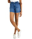 スタイルアンドコー Style & Co Women's Distressed Frayed-Hem Shorts Blue Size 4 レディース