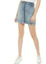 Indigo Rein Juniors' Zippered Denim Skirt Med Blue Size 0 fB[X