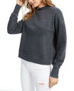 Hippie Rose Junior's Mock Neck Sweatshirt Black Size X-Small fB[X
