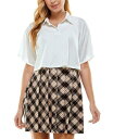 キングストン Kingston Junior's Two Piece Printed Skirt Dress Brown Size Small レディース
