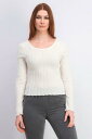 tbV} Freshman Juniors' Plush Ribbed Top Beige Size Small fB[X