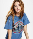 ジャンクフード Junk Food Women 039 s Cotton The Beatles Graphic Print Tee Blue Size Large レディース