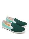 リビエラ スリッポン メンズ RIVIERA Mens Green Goring Breathable Tour Du Monde Round Toe Slip On Sneakers 45 メンズ