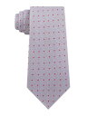 カルバンクライン CALVIN KLEIN Mens Gray Pin Dot Slim Neck Tie メンズ