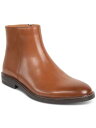 PlXR[ REACTION KENNETH COLE Mens Brown Ely Round Toe Block Heel Boots Shoes 13 M Y