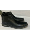 メデン STEVE MADDEN Mens Black Goring Heritage Round Toe Slip On Leather Chelsea 10.5 メンズ