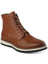 ALFANI Mens Brown Comfort Lace Andres Round Toe Wedge Zip-Up Boots Shoes 11 Y