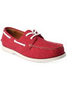 CLUBROOM Mens Red Comfort Elliot Round Toe Lace-Up Boat Shoes 11.5 M Y