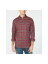 CLUBROOM Mens Red Plaid Long Sleeve Classic Button Down Casual Shirt 17.5- 34/35 メンズ