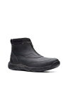 N[NX COLLECTION BY CLARKS Mens Black Grove Round Toe Leather Boots Shoes 10 M Y