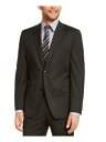 ALFANI Mens Black Single Breasted Pinstripe Stretch Jacket 42R メンズ