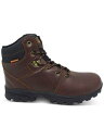 EH[^[v[t WEATHERPROOF VINTAGE Mens Brown Mixed Media Jeremiah Round Toe Hiking Boots 9 M Y