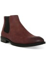 メデン MADDEN Mens Burgundy Cushioned Goring Maxxin Round Toe Block Heel Chelsea 12 メンズ