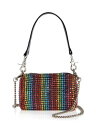 BRUCEGLEN Women's Rainbow Embellished Nylon Top Handle 13In Single Crossbody レディース