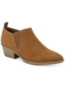 STYLE COMPANY Womens Brown Raniaa Round Toe Block Heel Slip On Booties 11 M レディース