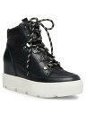 メデン MADDEN GIRL Womens Black 1.5 Platform Negan Toe Wedge Athletic Sneakers 8 M レディース