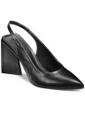 BAR III Womens Black Slingback Arrica Toe Sculpted Heel Slip On Pumps Shoes 7 M レディース