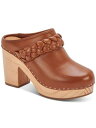 ドルチェヴィータ DOLCE VITA Womens Brown 1/2 Platform Hila Leather Clogs Shoes 8.5 M レディース